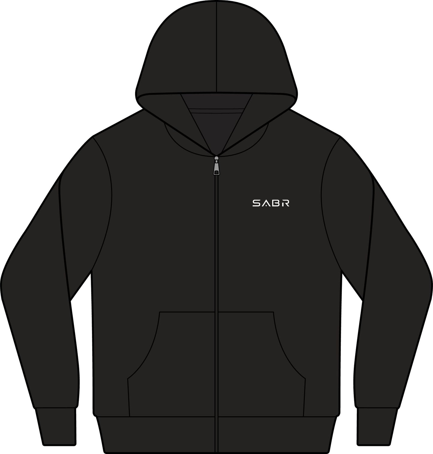 Unisex  Full-Zip Hooded Long Sleeve Tee